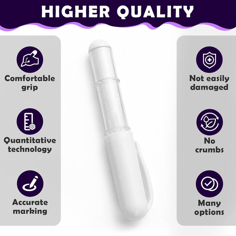 chaseroad Sewing Chalk for Fabric, Wipeable and Washable Fabric Chalk for Sewing, Etailed Marking on Fabrics, Cottons, Leathers - White - Image 4